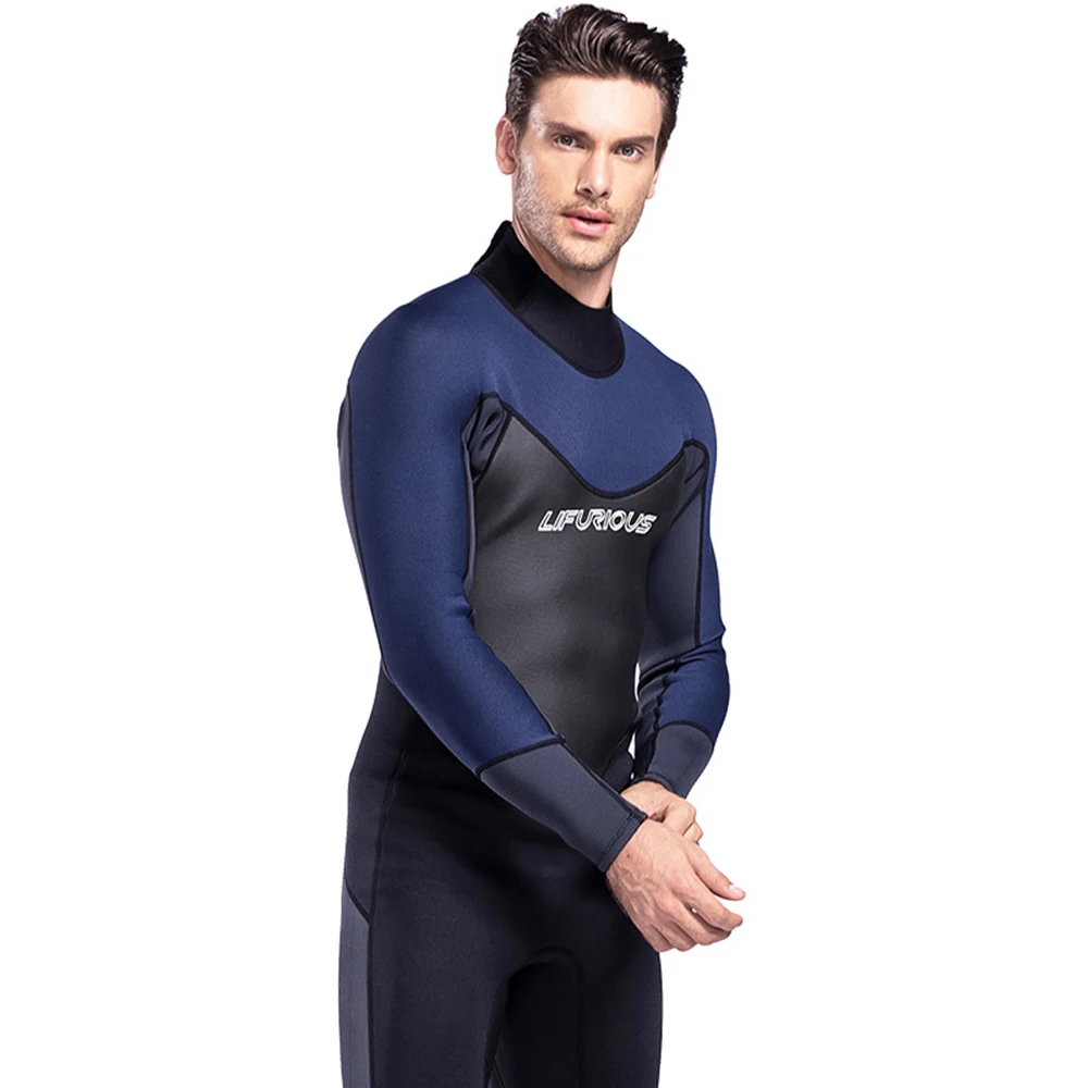 Men's 3mm wetsuit Premium Neoprene Full Sleeve Dive Skin for Spearfishing, Deep Snorkeling, Surfing,Canoeing