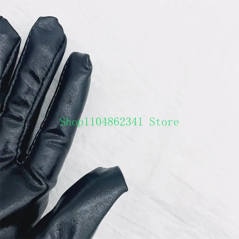 652F Nightclub Metallic Gloves for Sexy Disco Dancing Elastic Full Finger Gloves
