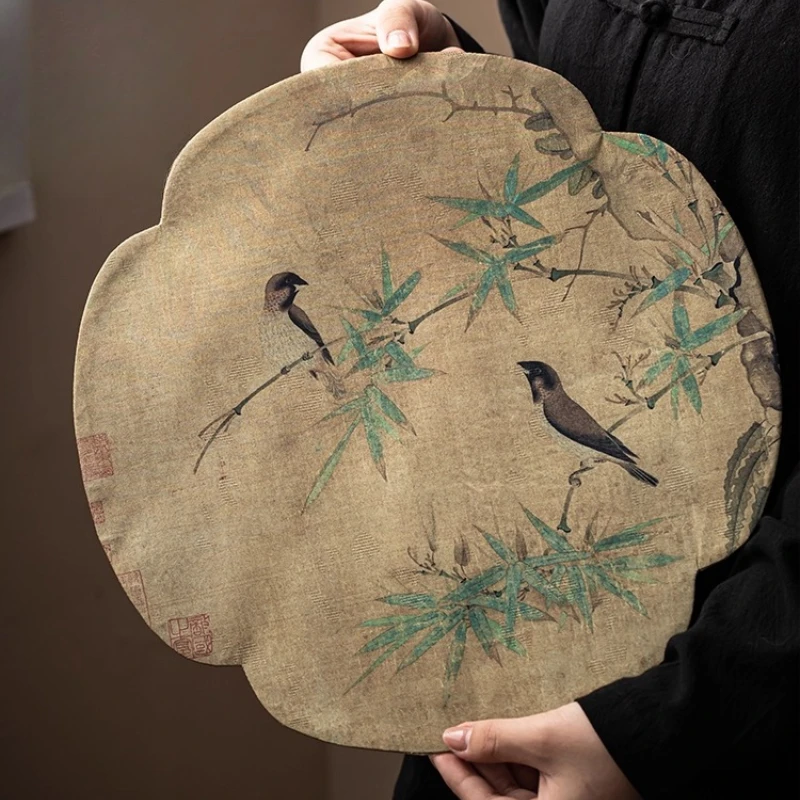 

Китайский дзен водонепроницаемый и теплоизолированный чайный коврик, двусторонний коврик для чайного стола в национальном стиле, скатерть для сухого заваривания чая