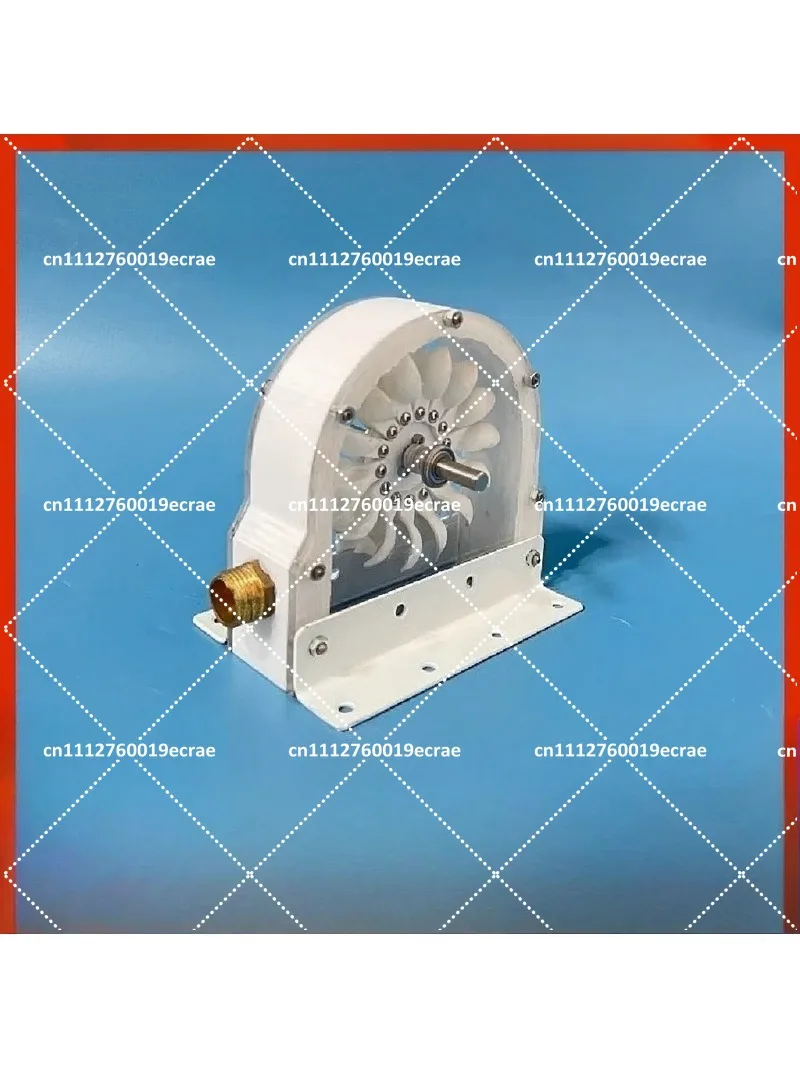 High-Efficiency Pelton Turbine Water Wheel Kit with Generator Mount, DIY Adjustable RPM Hydropower System