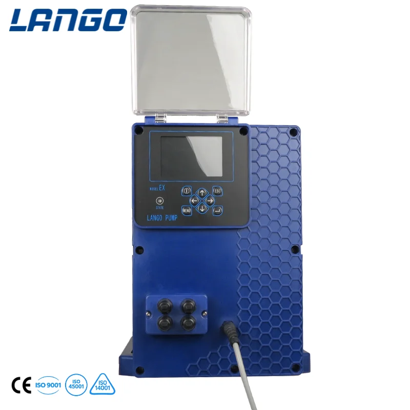 مضخة قياس الحجاب الحاجز الرقمية الذكية EX-D600C عالية الدقة مع شاشة LCD ورأس PVC لجرعات كيميائية دقيقة #3