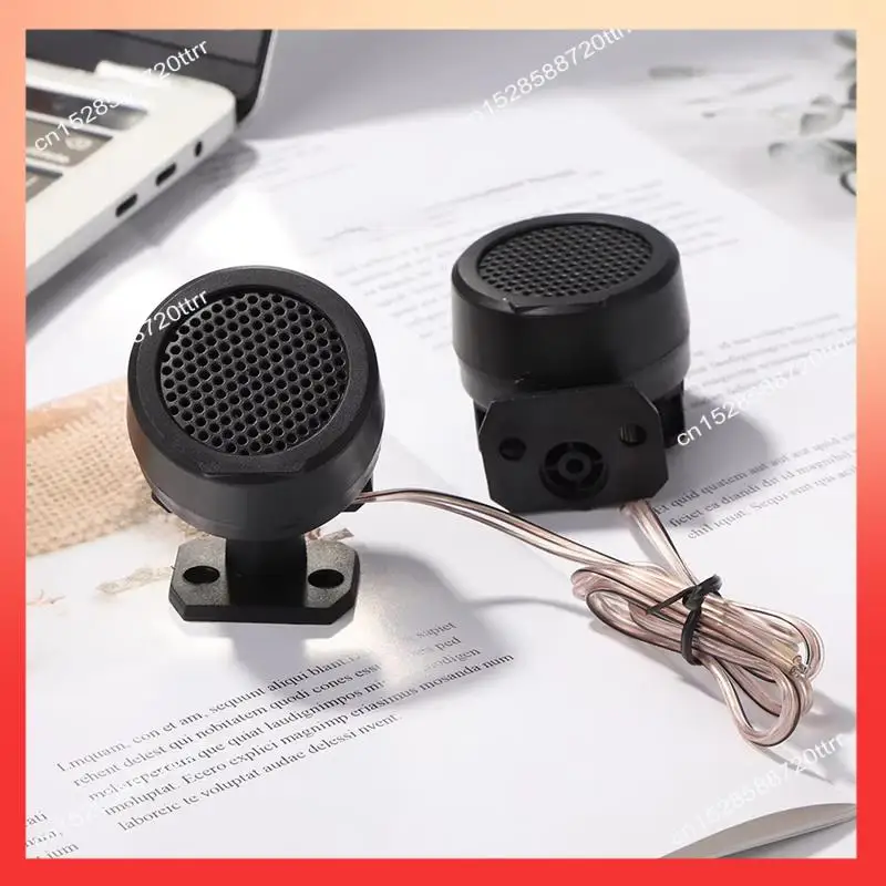 ABNR 4 คู่ 91Db Universal ลําโพงเสียงรถยนต์ 12V 500W Super Power เสียงเสียง Loud สีดําโดมรถทวีตเตอร์ลําโพง