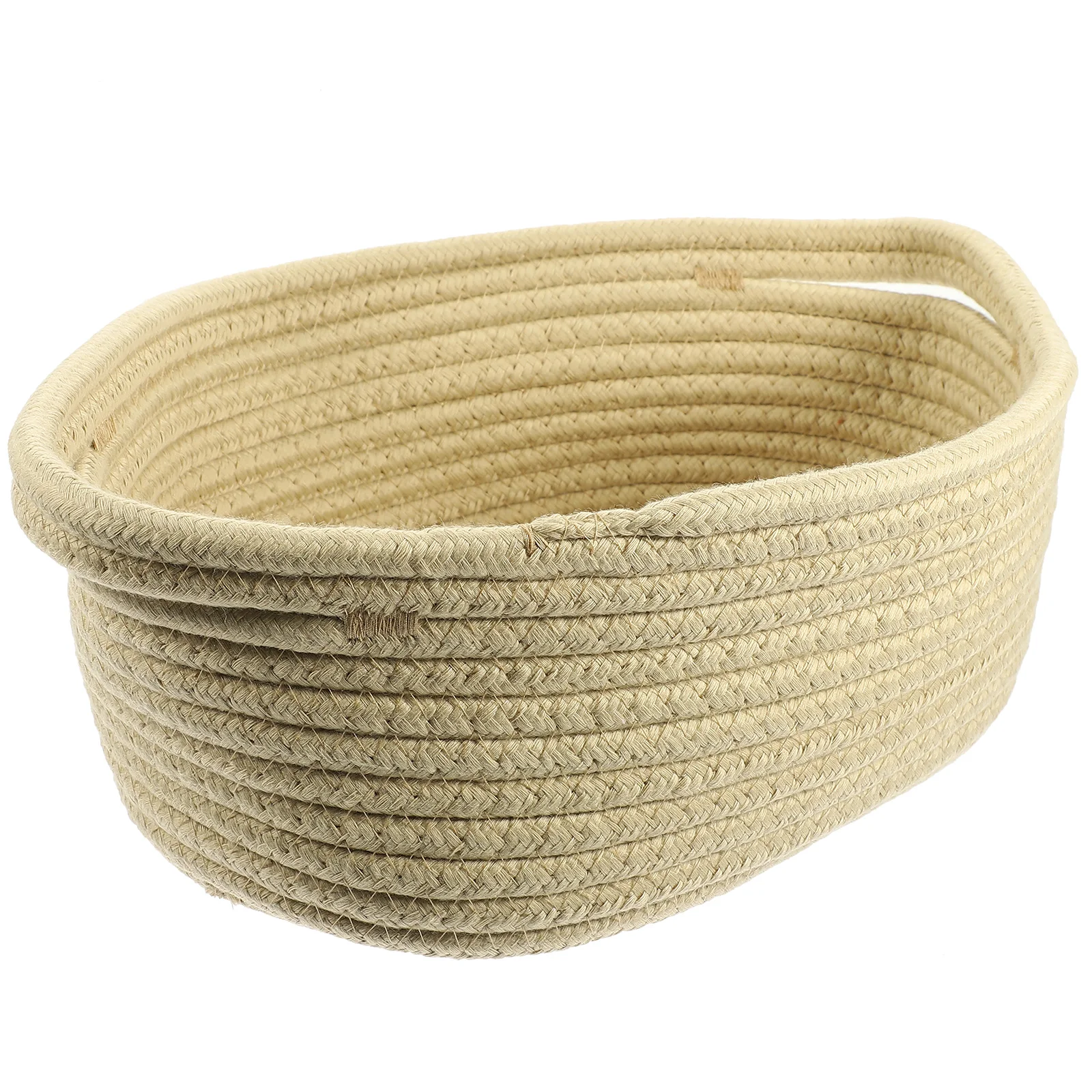 

Handheld Storage Basket Woven Baskets Panier Collation De Rangement Bureau Cotton Rope Coton Paniers Papeterie