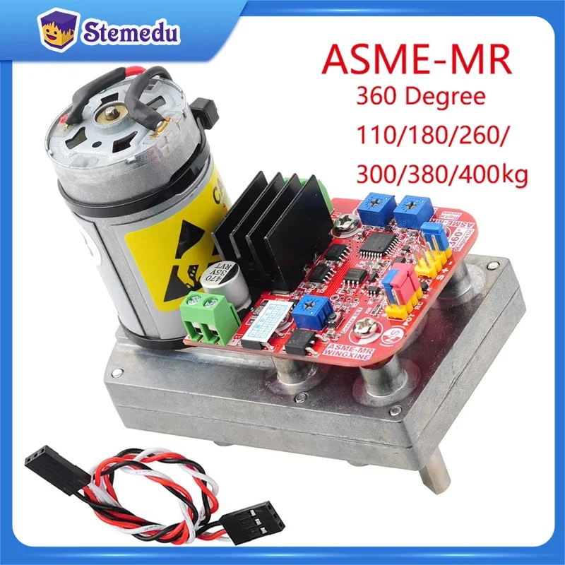 ASME-MR Series Magnetic Encoding Servo High-torque 360 Degree Servo Steering Gear Large Robotic Manipulator for RC Car Robot