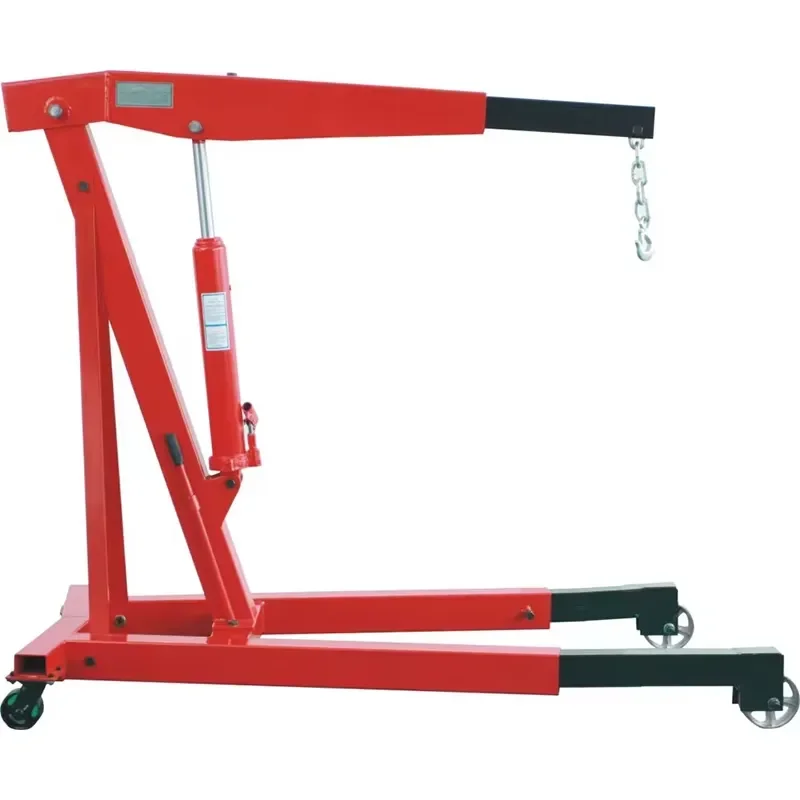 Folding Mobile Manual Hydraulic Lift Workshop Engine Crane 2T 3T Selection