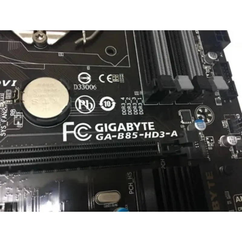 Second hand Gigabyte GA-B85-HD3-A LGA 1150 DDR3 32GB for i3 i5 i7 Desktop Motherboard USB3.0 Original  Used Tested good