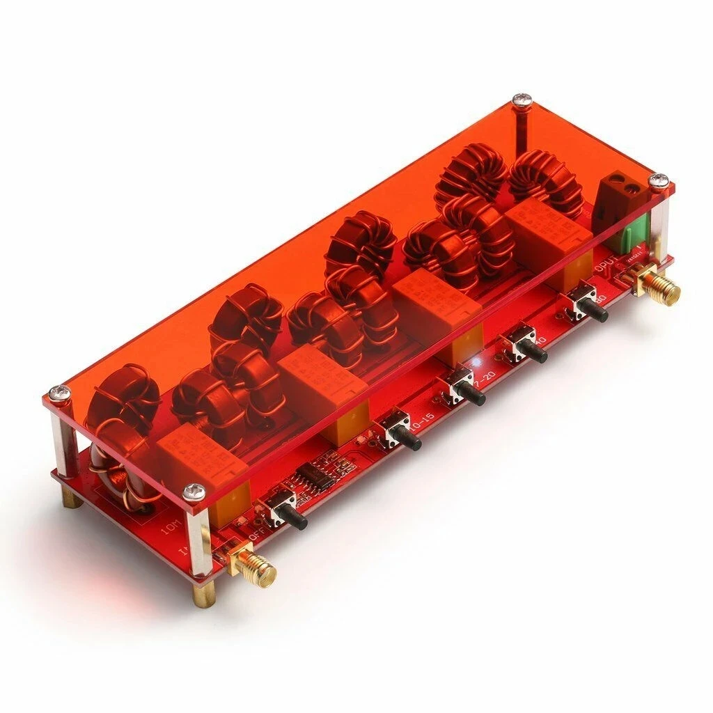 PAX100 RFHF Power Amplifier 100W + LPF Low Pass Filter 10M 15M 20M 40M 80M For Xiegu G90 X5105 ICOM IC-705