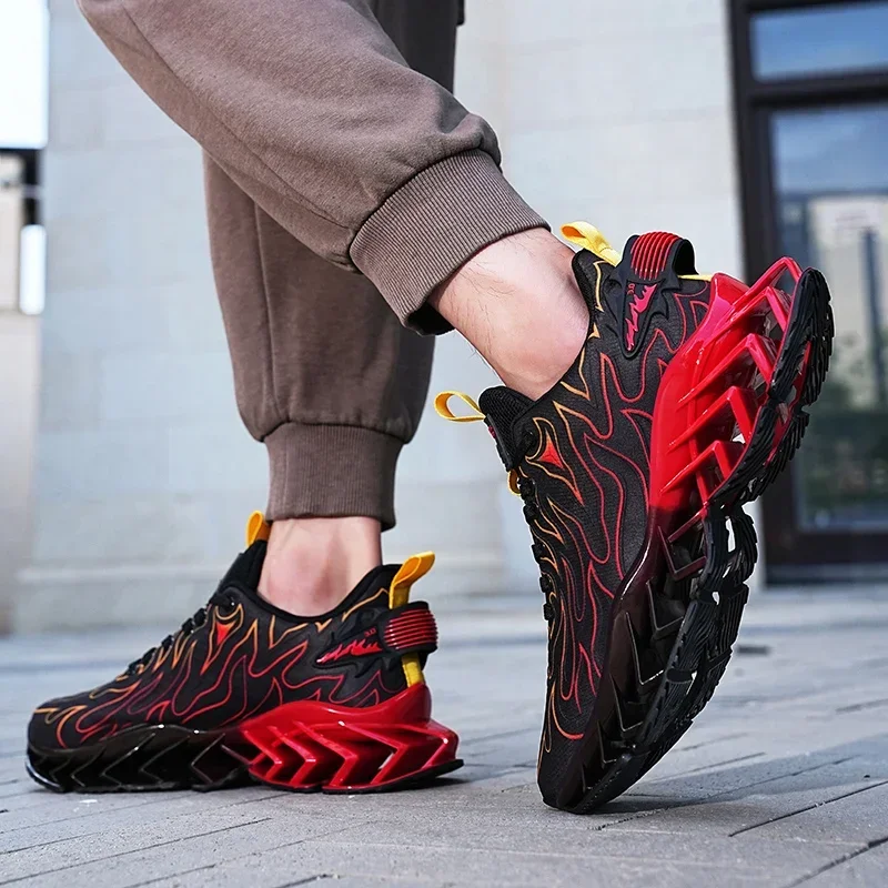 لهب لافتة للنظر - أحذية رياضية مزخرفة، تصميم نعل مبتكر، صدمة ممتازة - امتصاص لأي مناسبة