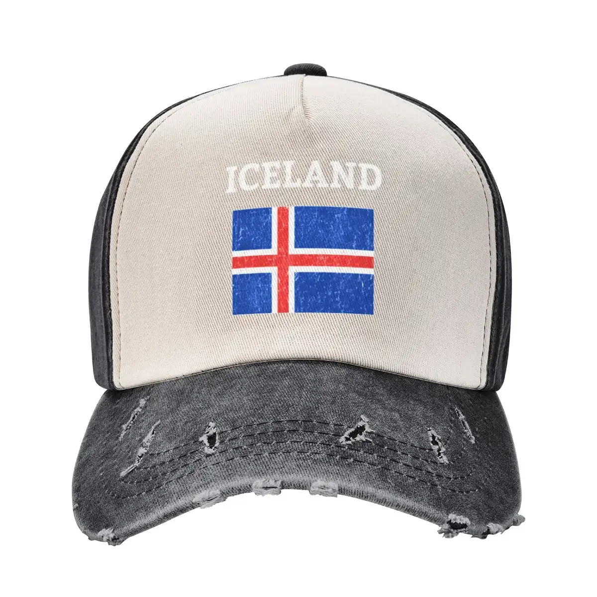 

Vintage Iceland Flag Baseball Cap Beach Bag Winter hat Gentleman Hat Golf Hat Man Women's