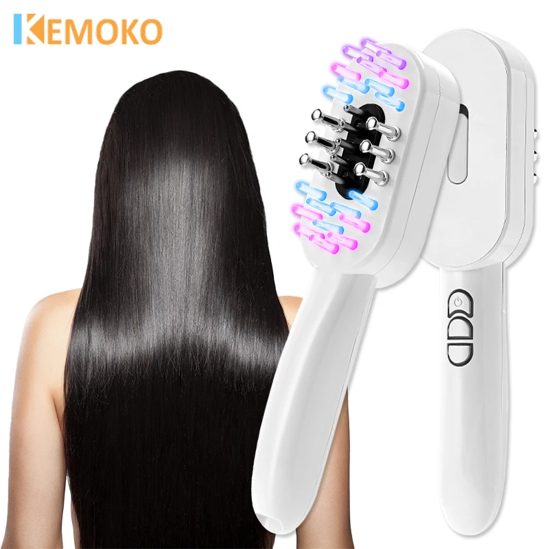 EMS Electric Head Massage Comb Scratching Kneading Essence Oil Applicator Scalp Brush Anti Hair Loss Hair Growth Health Care