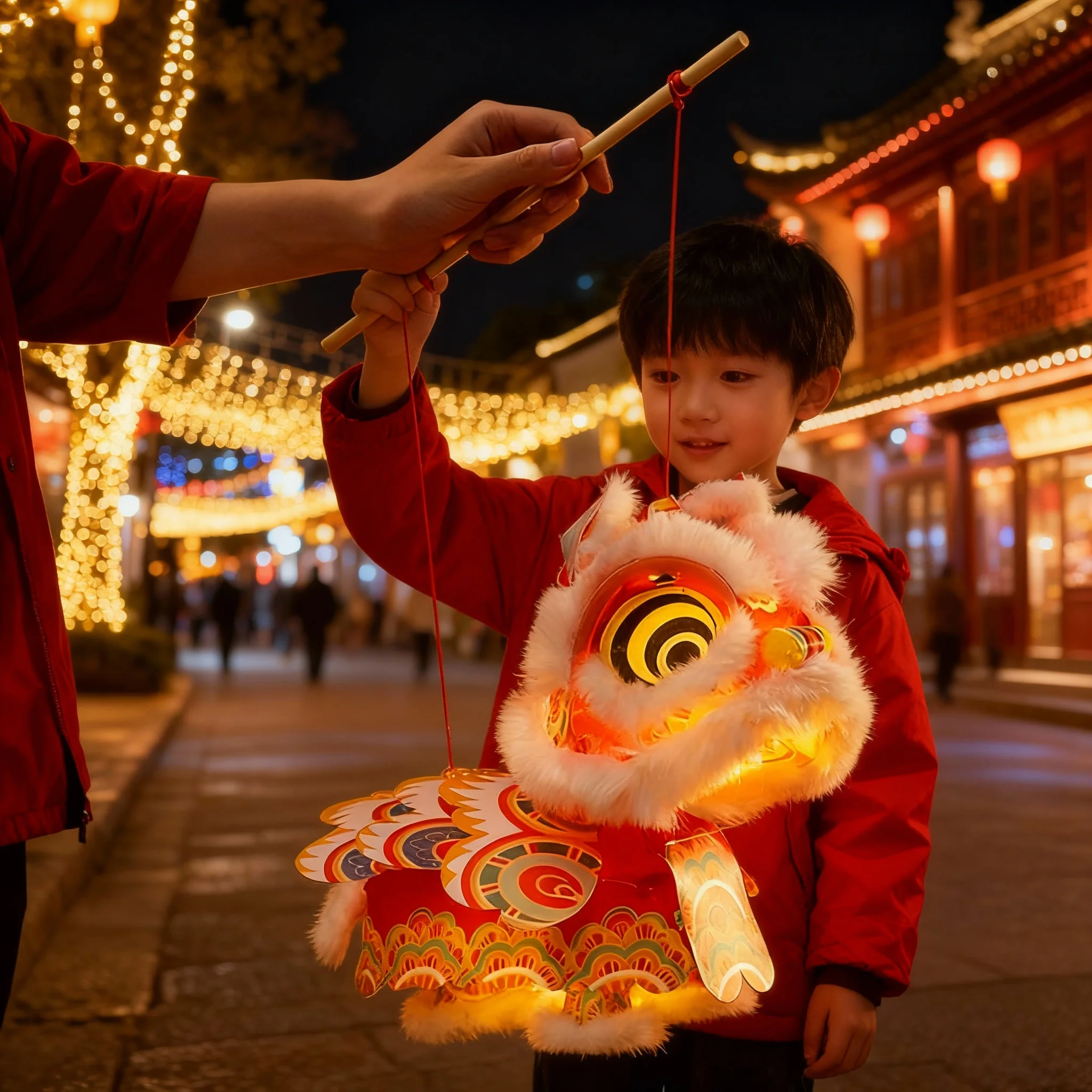 

Набор для самостоятельной сборки: Фонарь для танца льва к Китайскому Новому году 2026 (Год Лошади), водонепроницаемый, светящийся, ручной, светодиодный, медный, праздничный, для творчества