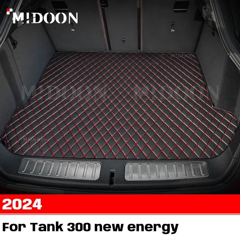 

Для Tank 300, новая энергия 2024, коврик для багажника автомобиля, антигрязная накладка, защитный коврик, грузовая подкладка, автомобильные аксессуары для интерьера