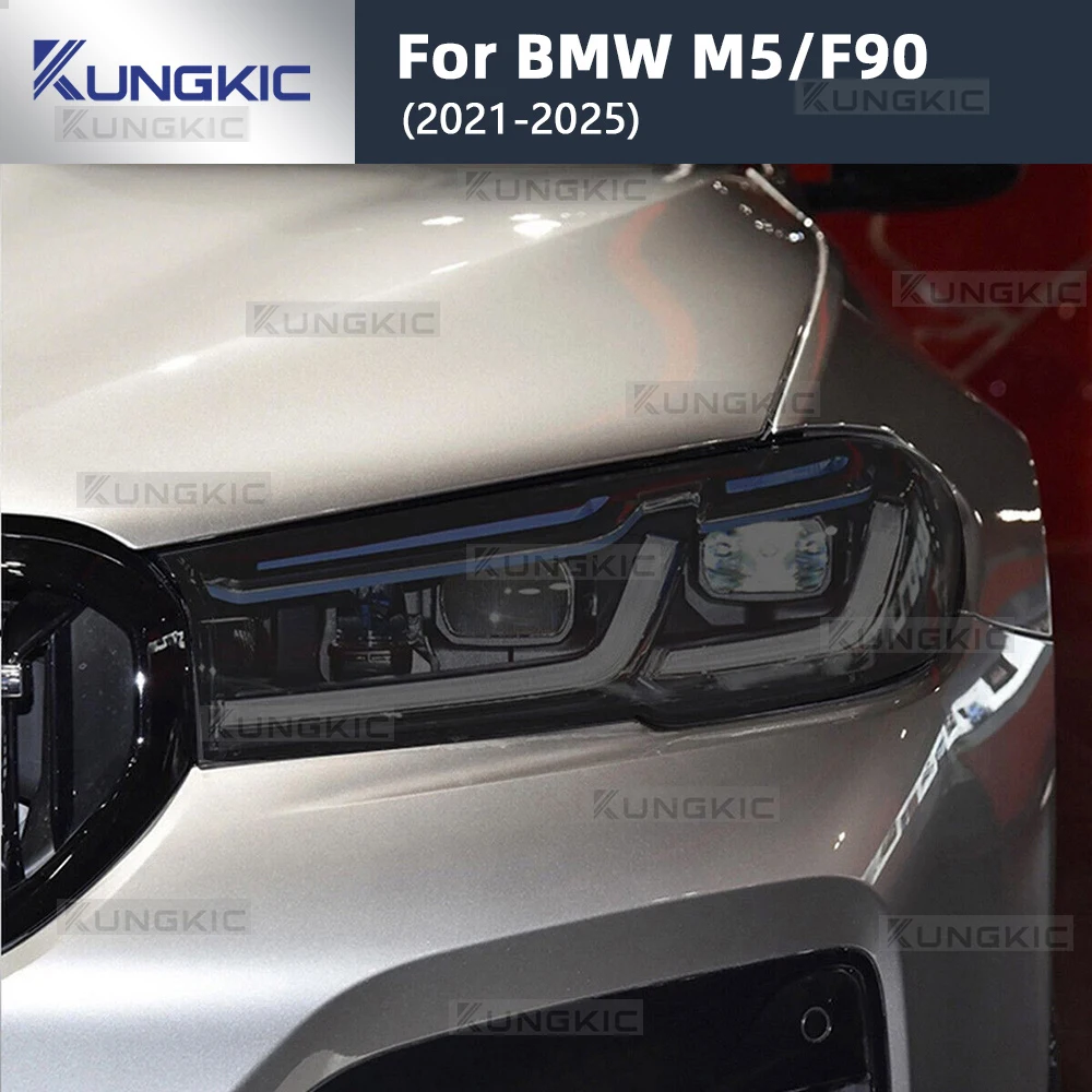 

Lamp Film For BMW M5 F90 2021 2022 2023 2024 2025 Car Headlight Protective Film Smoke Black Transparent TPU Sticker Accessories