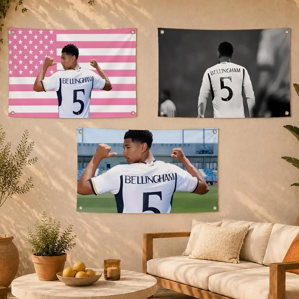 Football Player J-Jude Bellingham Flags Decoration Outdoor Picnic Party Art Hanging Home Camping Party Banner Best Sellers