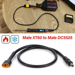 XT60 Plug Female Male To Male DC5525 Connector Battery Charging Adapter Cable 5525 Conversion Wire for DC Power Charger