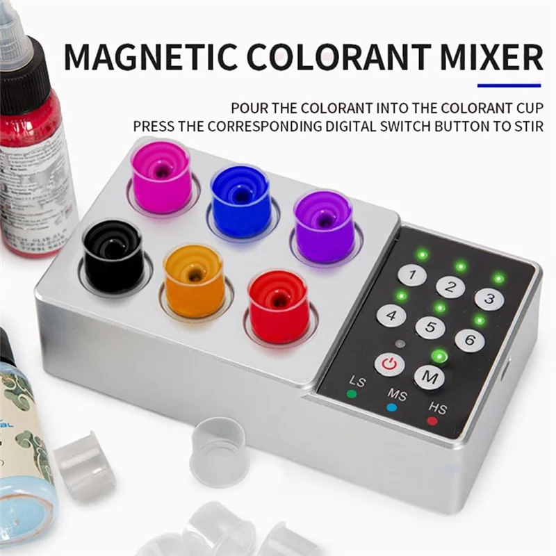 JY-타투 색소 교반기 무선 자동 믹서 기계 타투 잉크 소용돌이 믹서 침전 방지 용품