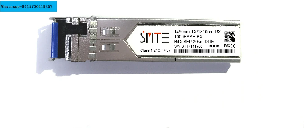 

MGBBX1D 1000BASE-BX BiDi SFP TX1490nm/RX1310nm 20km DDM Transceiver Module SFP