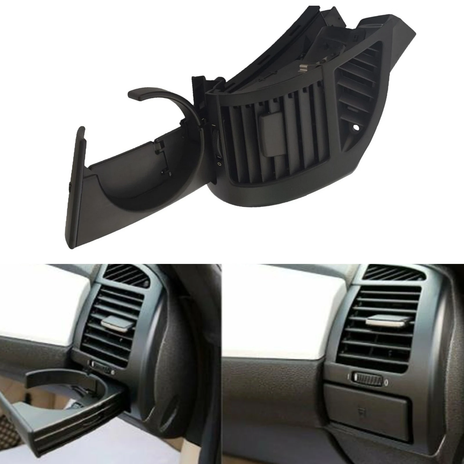 Front Right Side Air Vent Flow Grille Trim & Cup Holder For BMW Z4 E85 E86 2002-2008