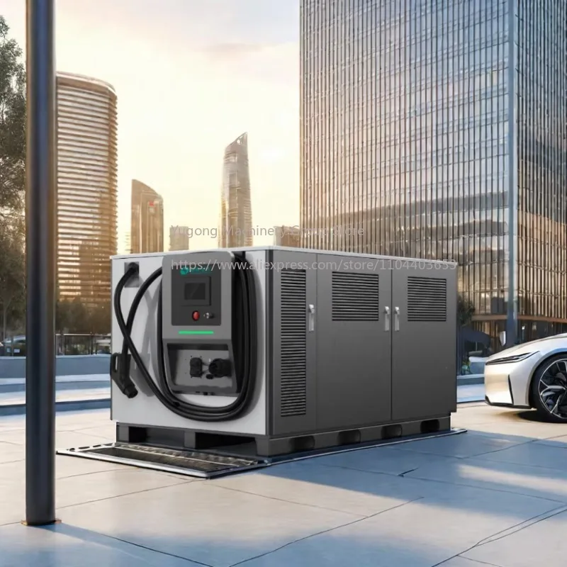 New DC EV Charger Station 20kW-120kW CCS2 GB/T Energy Storage High Capacity LiFePO4 Battery Inside Mobile Emergency Road Rescue
