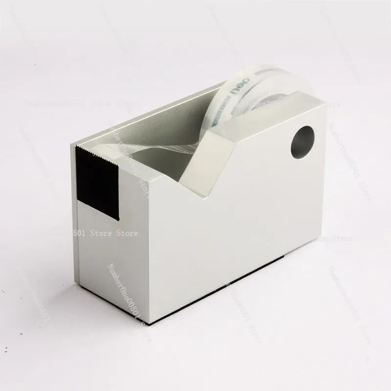 

Tape holder Square aluminum alloy cutter Tape holder Simple creative design Office ornament