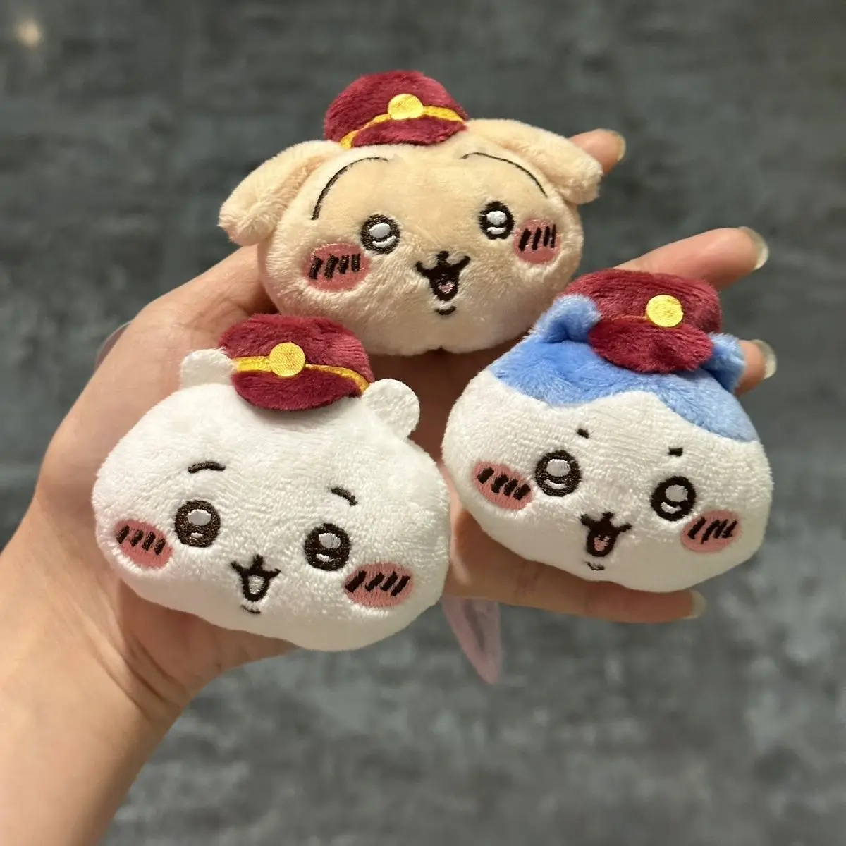 Japanese cute Chiikawa Hachiware Hankyu Brooch Cartoon badge Kawaii Usagi Plush brooch badge pendant Girl's Gift bag charm