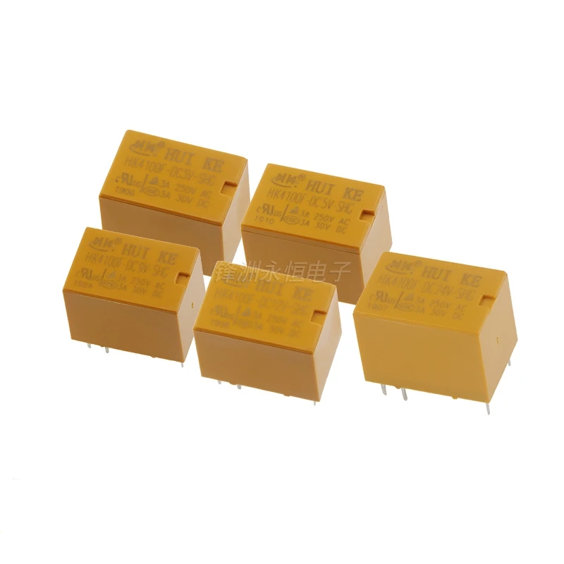 5PCS New Original  HK3FF HK19F HK23F HK4100F-DC3V 5V 9V 12V 24V-SHG A Power Relay  HK4100F-DC12V-SHG  HK23F-DC5V-SHG  HK19F-DC3V