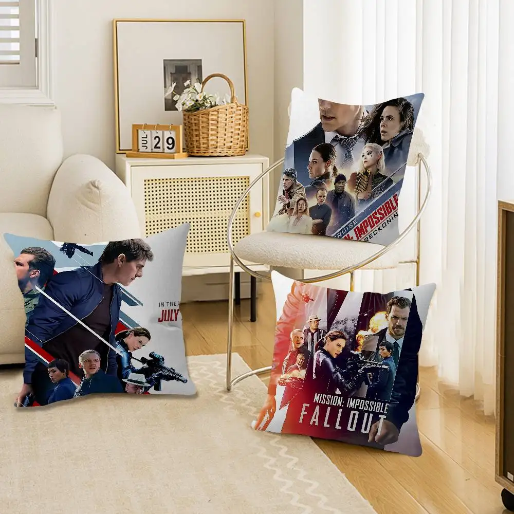 M-Missiones Movie I-Impossible Personalized Pillow Dust Cover Bedroom Kids Party Decoration Pillowcase Birthday Children Gift