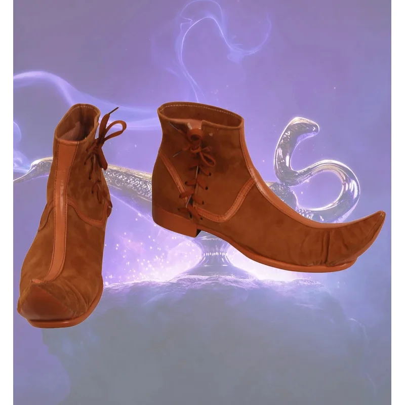 

Aladdin Customized Shoes Hot Movie Prince Aladdin Cosplay Boots Custom Made Shoes for Boys and Girls*.1