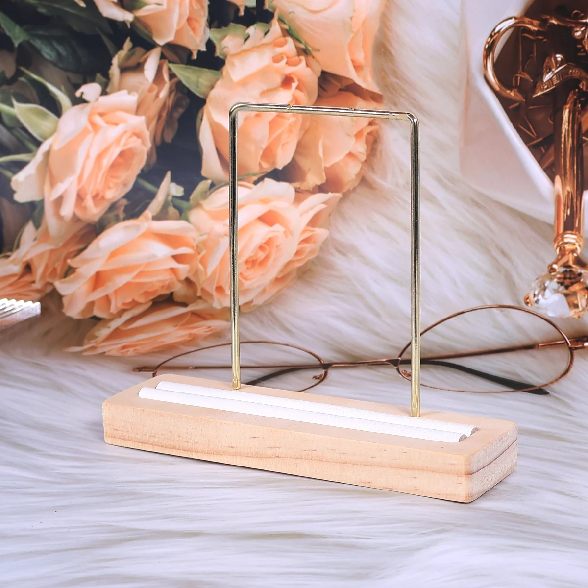 

Роскошная подставка для ювелирных изделий из цельного дерева, стойка для изготовления ювелирных изделий и хранения, сюрприз для ювелирных изделий ко Дню святого Валентина, ювелирная фотогра