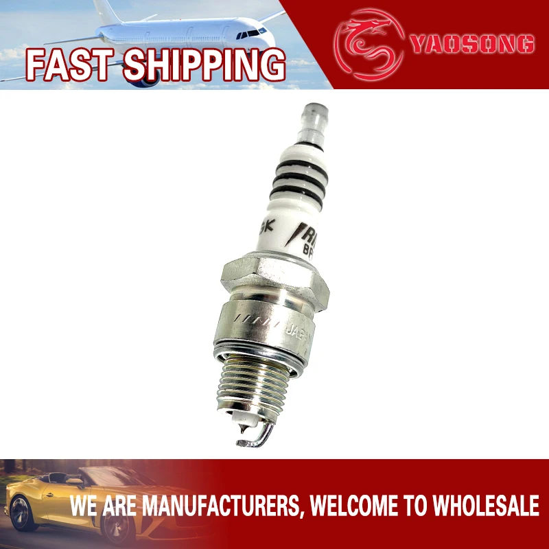 1x Automobile Motorcycle Ignition Spark Plug For E6RTI E6RTC BR6HIX BR7HIX BR8HIX BR9HIX BR10HIX BPR6HIX BPR7HIX BPR8HIX BR4HS