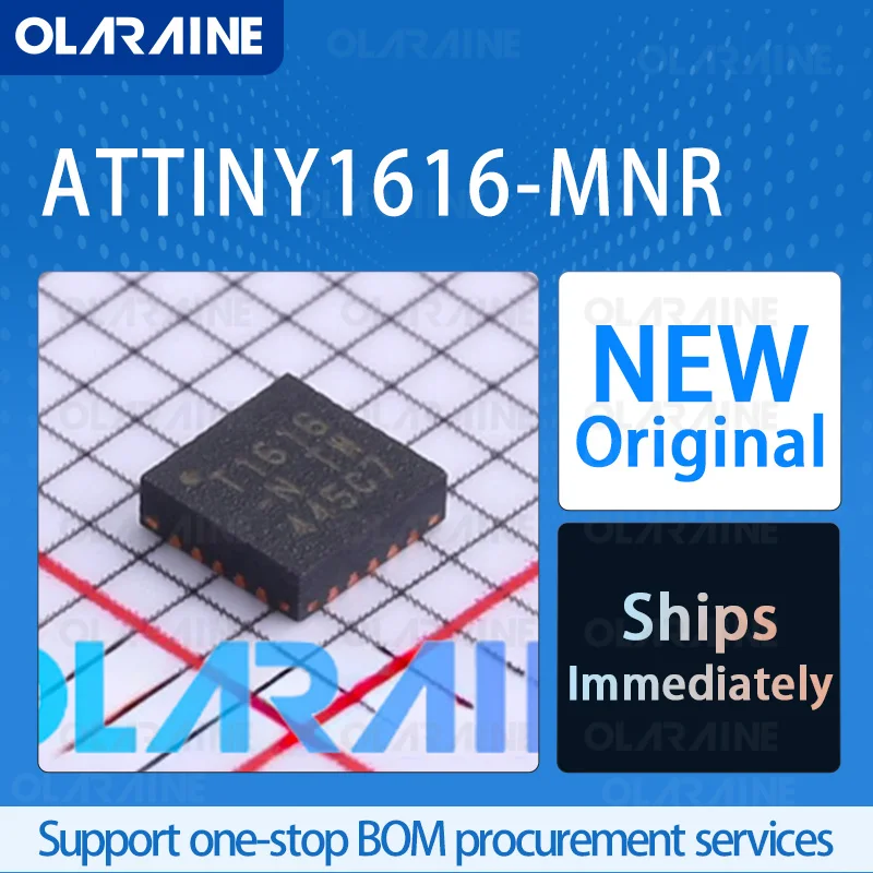

5/10/100Pcs ATTINY1616-MNR QFN-20 Original IC Chip 8-bit Microcontroller -MCU RoHS Core AVR 18 I/O Voltage 5.5 V