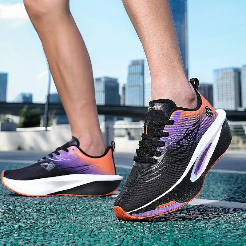 

Men's Sports Shoes Sneakers Carbon Plate Running Shoes Male Marathon Racing Shock-absorbing Athletics Training Shoes for Women
