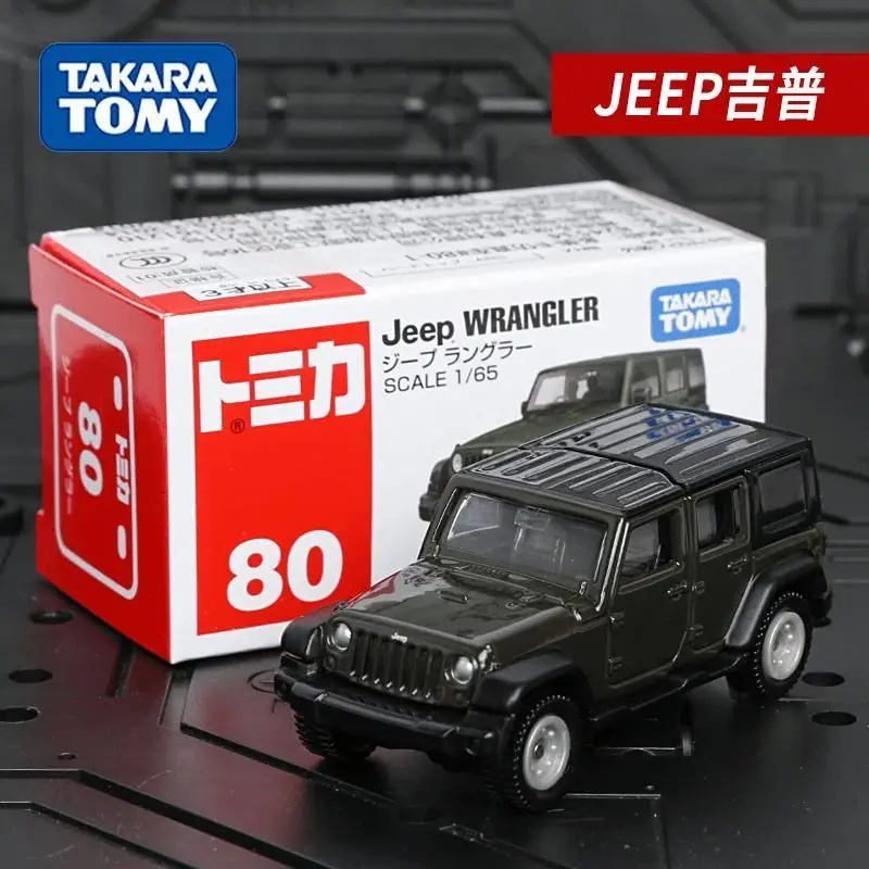 

Модель автомобиля TAKARA TOMY Tomica из сплава 80, внедорожник Wrangler, игрушка Jeep, детский подарок