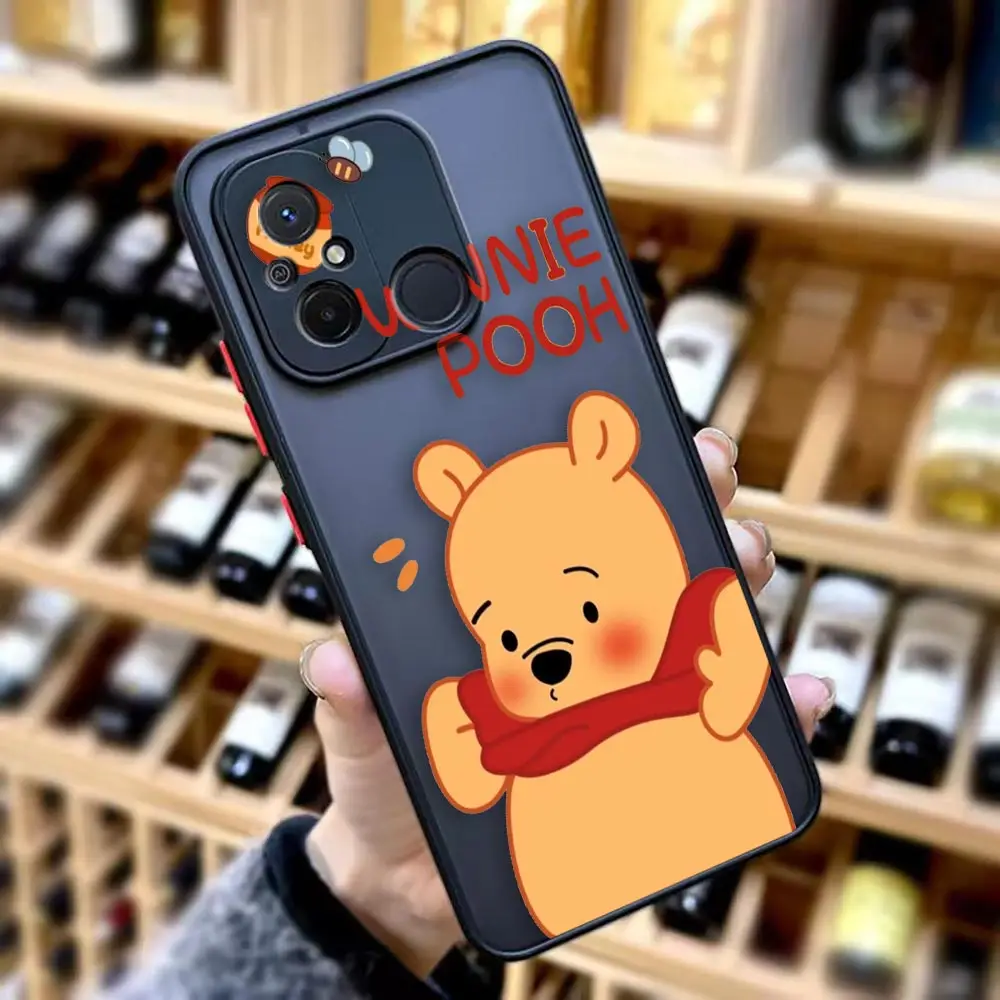 Matte Phone Case for Redmi A1 K40 GAMING K30 K30S K20 10X 10C 10 9C 9T 9A 9 8 7 PRO 4G 5G Case Funda Yellow W-Winnie The P-Pooh