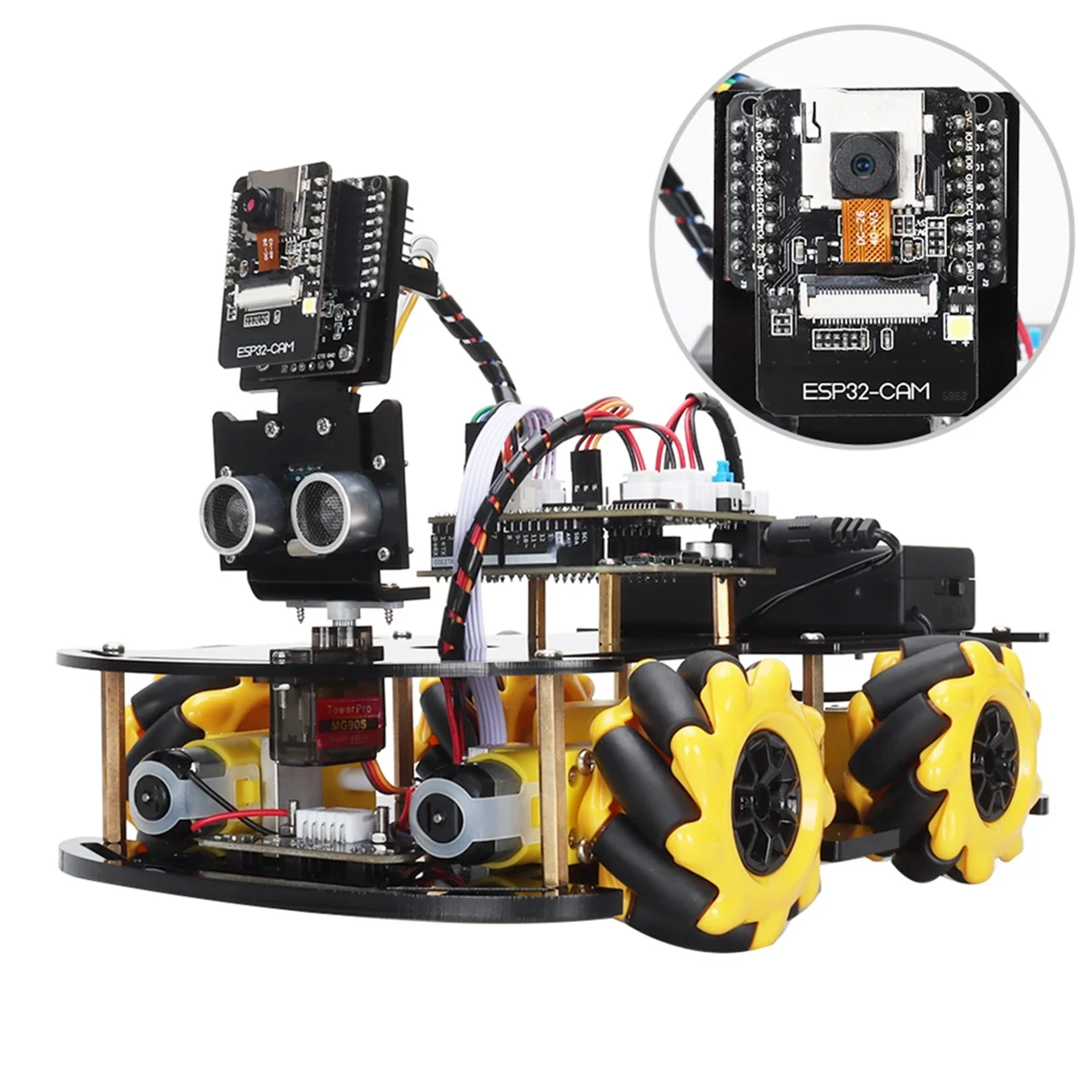 Robotic Car Kit for Programming with ESP32 Cam, Learning and Develop Smart Automation Complete Kit