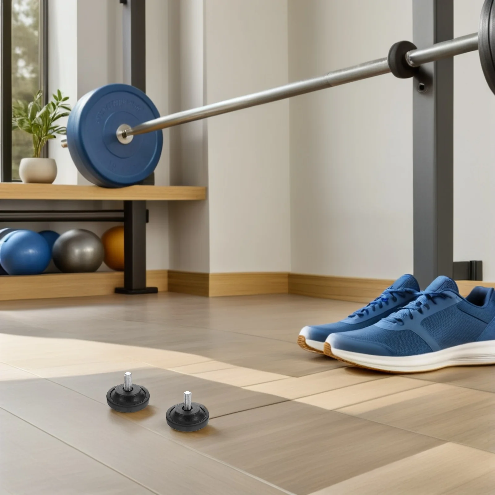 

4pcs Multifunctional Anti-Slip Foot Pads Height Adjustable For Treadmill Exercise Bike Furniture Leveling Pads Fitness Equipment