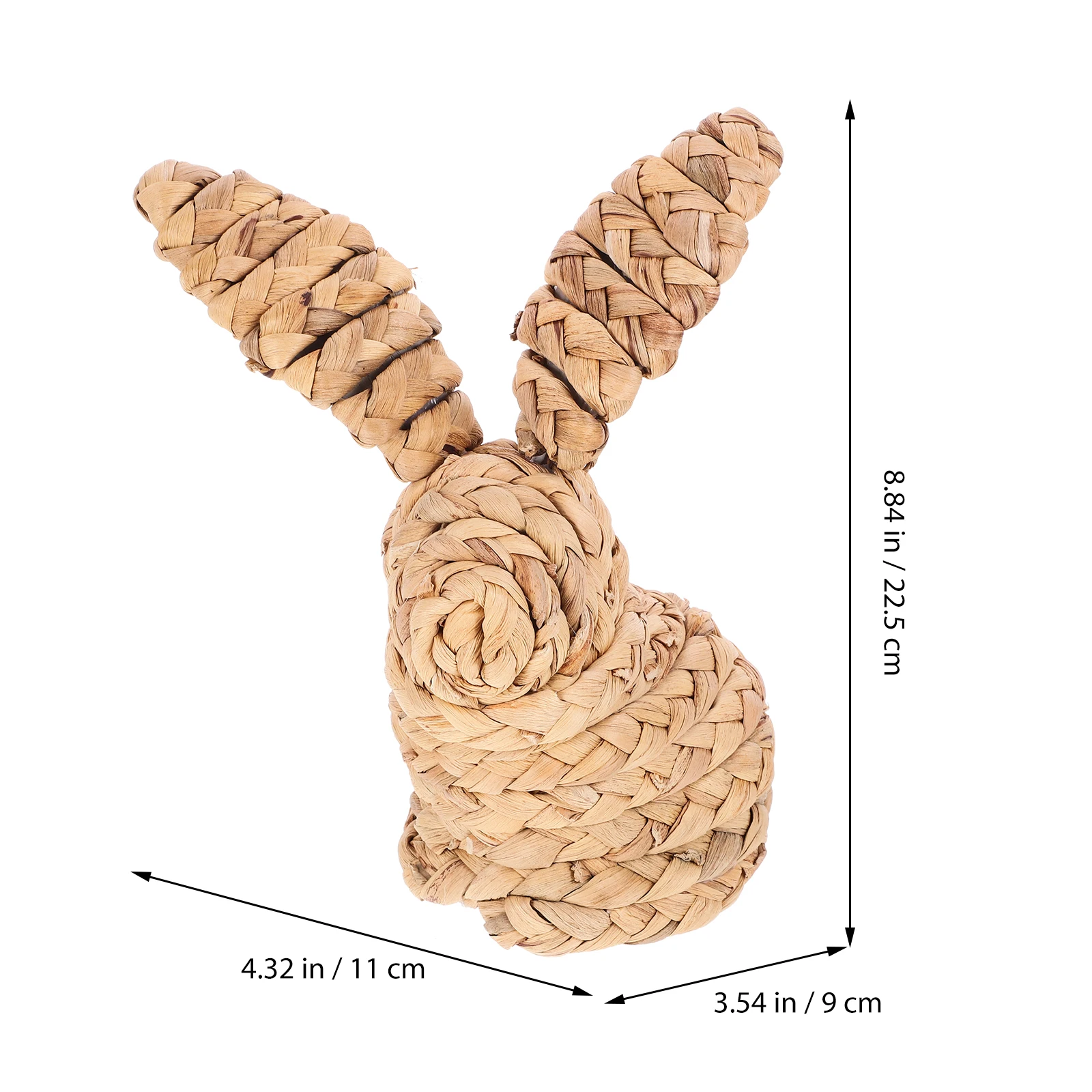 

Setting Props Cat Grass Rabbit Ornaments Bunnies Decor Cattail Woven Statue