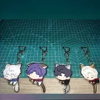 Love and Deepspace Sylus Xavier Zayne Rafayel Anime Tail Wagging Keychain Bag Pendant Cosplay Cartoon Gift Keyring