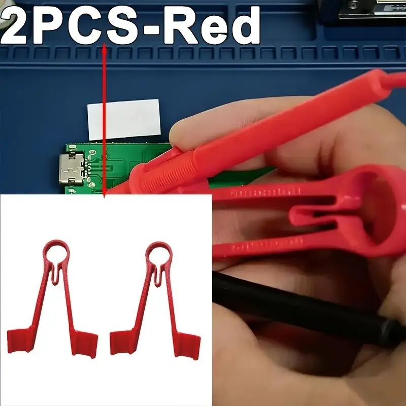Präzisions-3D-gedruckter Multimeter-Sondenhalter, Schreibtisch-Organizer-Ständer für Fluke & Universal-Sonden, Langlebige Sondenclips
