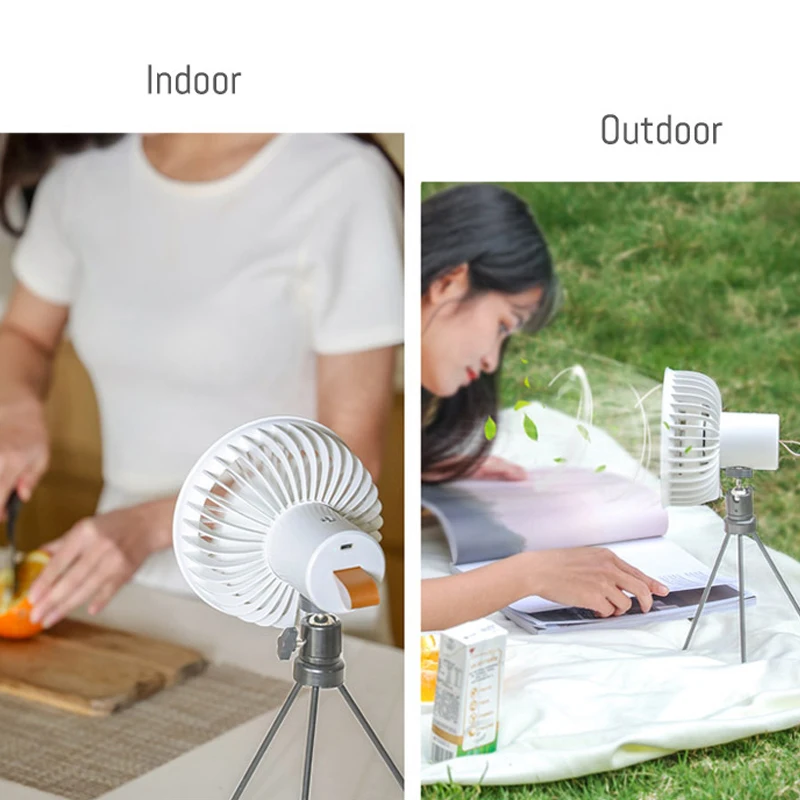 Portable Speed Cooling Fan Summer Wireless Chargeable  Office Desktop Outdoor Multifunctional Tripod Ceiling Fan Camping Fan