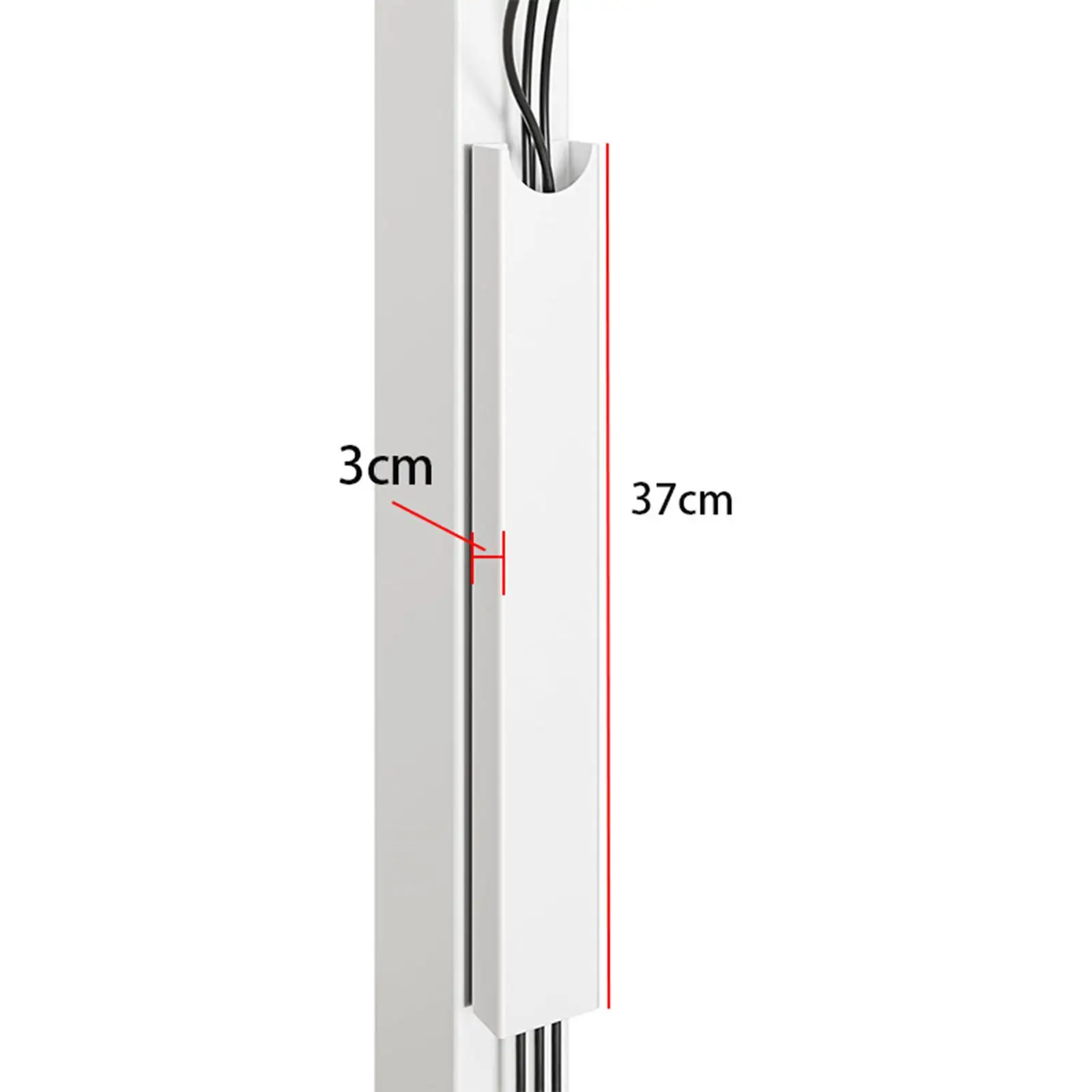 Under Desk Cable Organizer Aluminum Alloy Channel Magnetic Installation Wire Raceway for Computer Office
