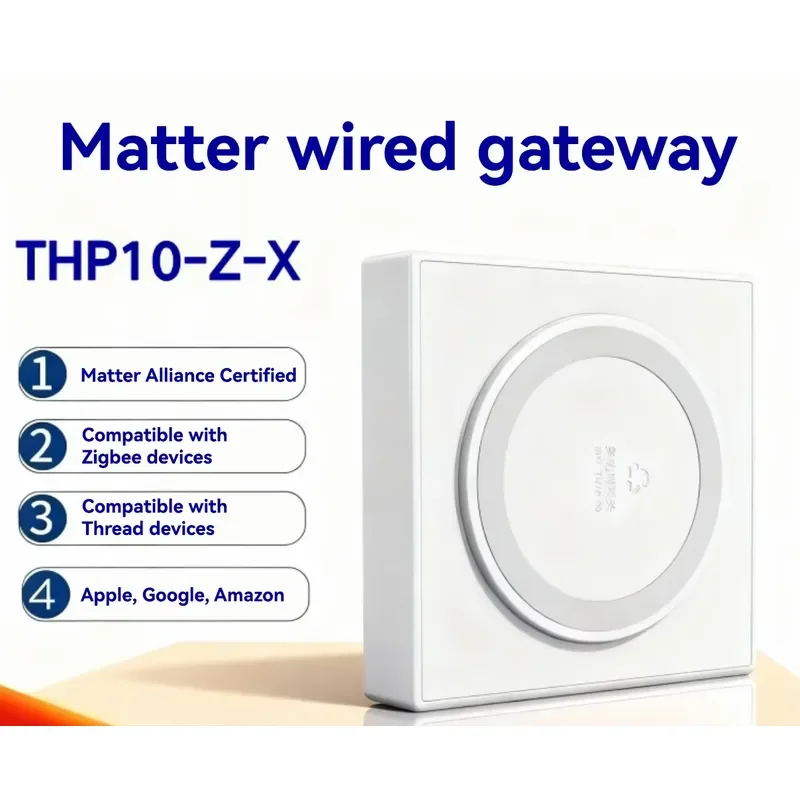 2026 protocol smart home Zigbee gateway, Thread protocol application, remote wired smart gateway hub THP10-Z-X Golden