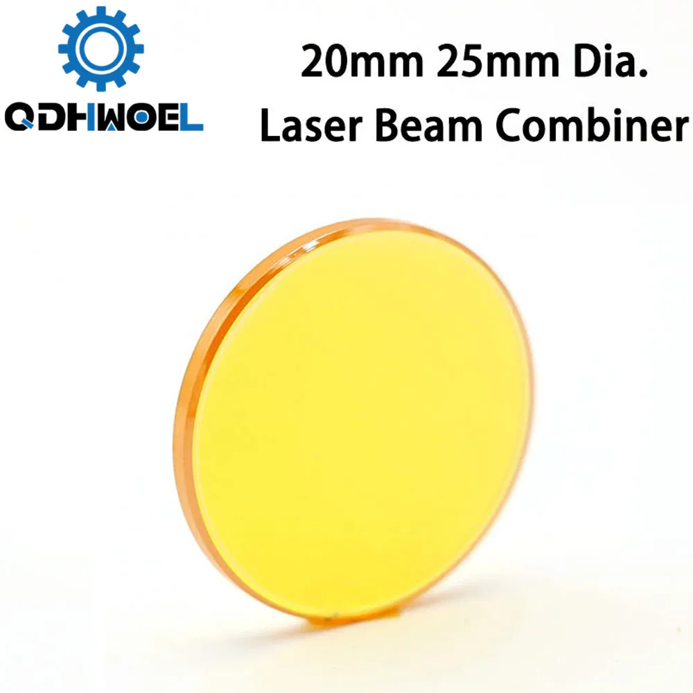 10.6um Laser Beam Combiner lens 20mm 25mm for CO2 Laser Engraving Cutting Machine to Adjust Light Path and Make Laser Visible