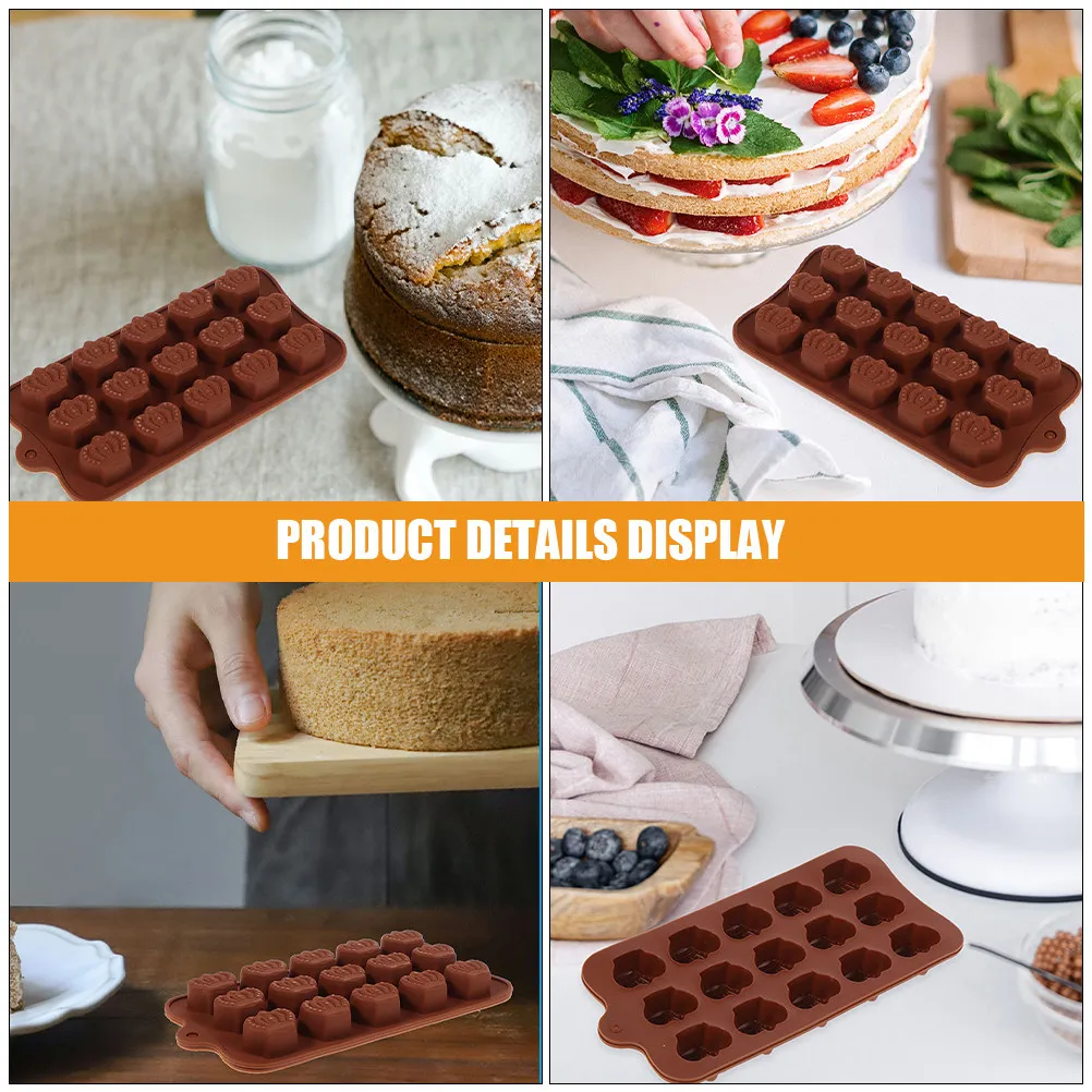 Silicone Chocolate Mold Crown Design for Homemade Chocolates Candies Mini Cakes Gummy Bears Ice Cubes Crafting Baking Tools