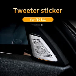 Car front door tweeter cover sticker For BMW F10 5 series high range speaker lid beautify treble horn loudspeaker ABS pl