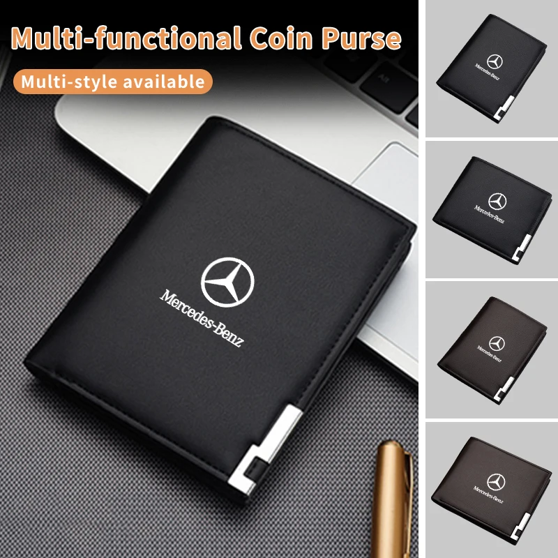 Car Driver's Licence Organiser Insurance Card Holder Wallet Purse For Mercedes Benz AMG A C Class W201 W210 W108 W204 W205 W203