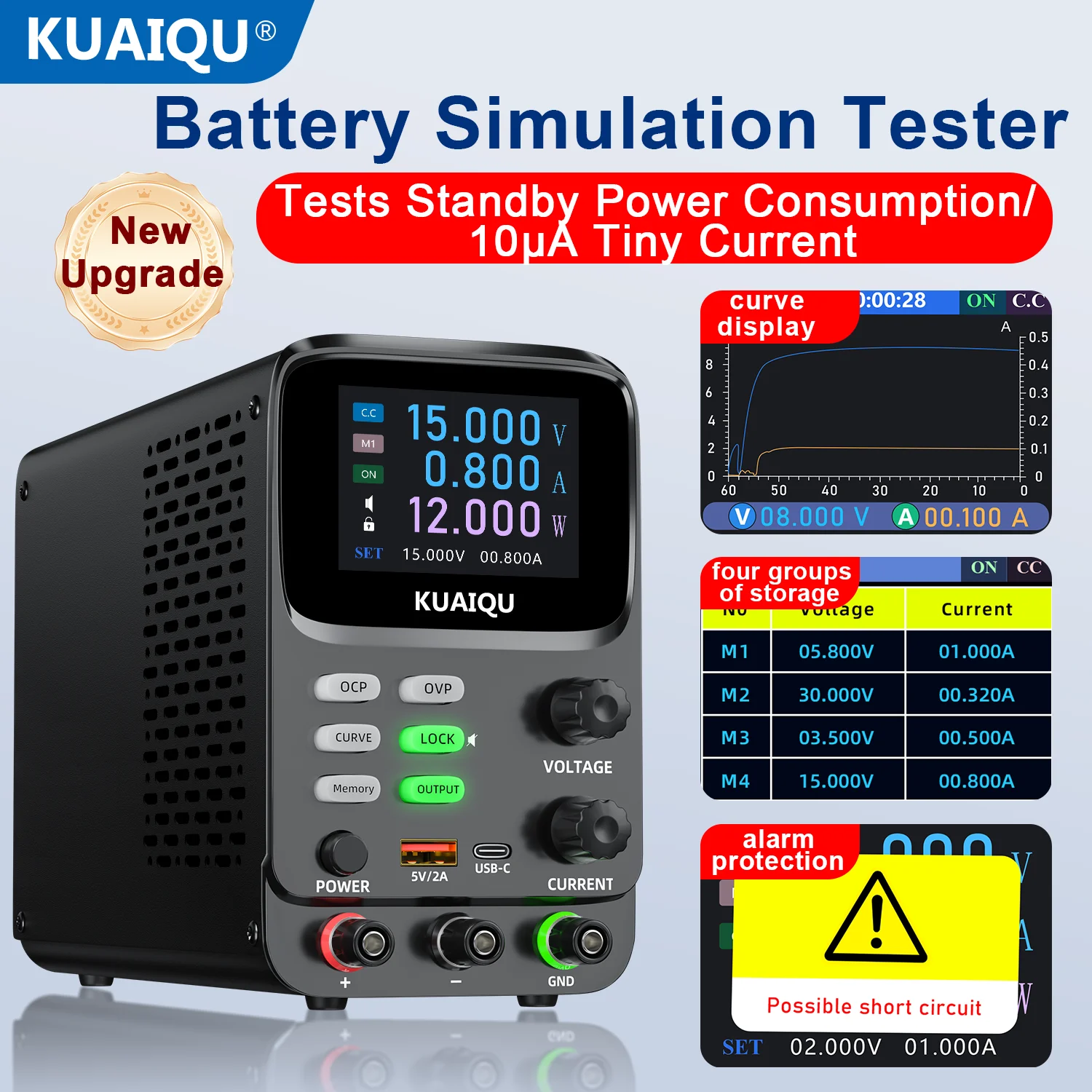 NICE-POWER SPPS-K3010R DC Power Supply 30V 10A With RS232/485 USB Interface Curve Display For Operation Of Electronic Devices