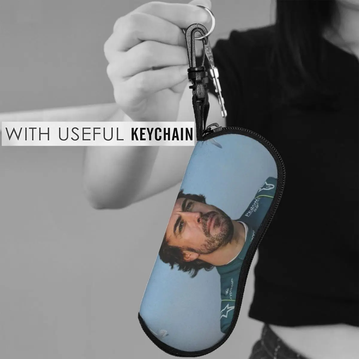 1989 فرديناند فرناندو ألونسو شل نظارات حافظة نظارات شمسية محمولة صندوق النساء الرجال لينة النظارات حقيبة الحقيبة #6