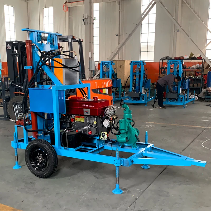 

Customized depth rock drilling machine PDC portable water well drilling rigs bore hole well drilling rig