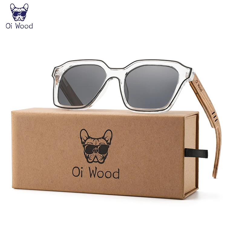 

Oi Wood Sunglasses Women Designer Fashion Polarized Sun Glasses Men Luxury Brand Blue Lens Uv400 Wooden Sunglass Oi8061